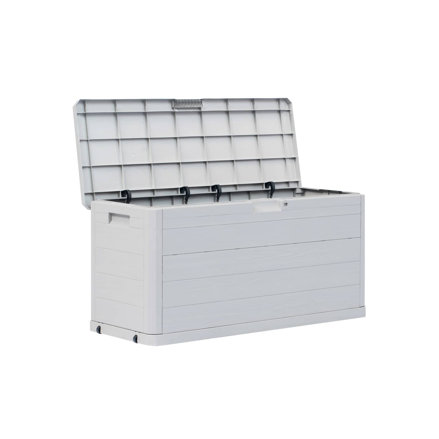 vidaXL Patio Storage Box 74 gal Light Gray