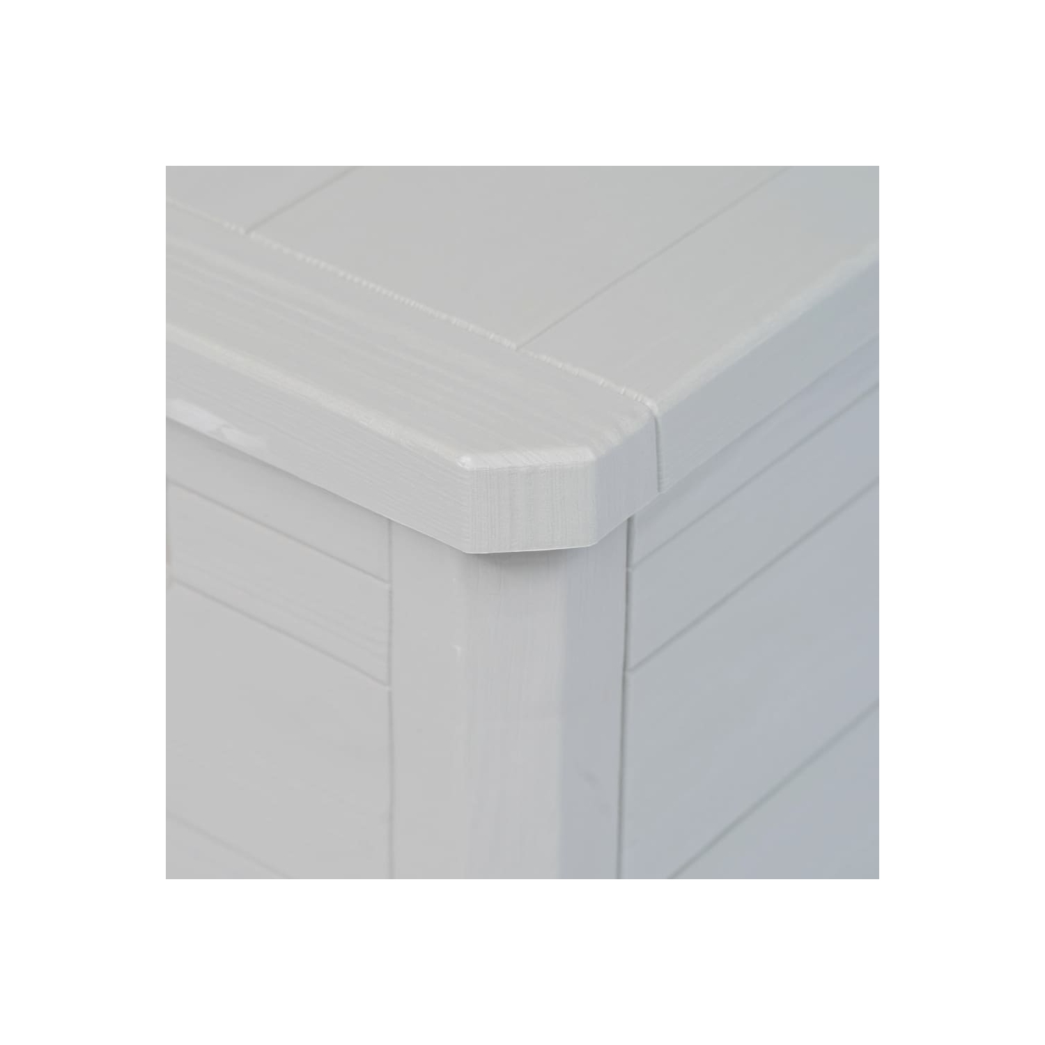 vidaXL Patio Storage Box 74 gal Light Gray