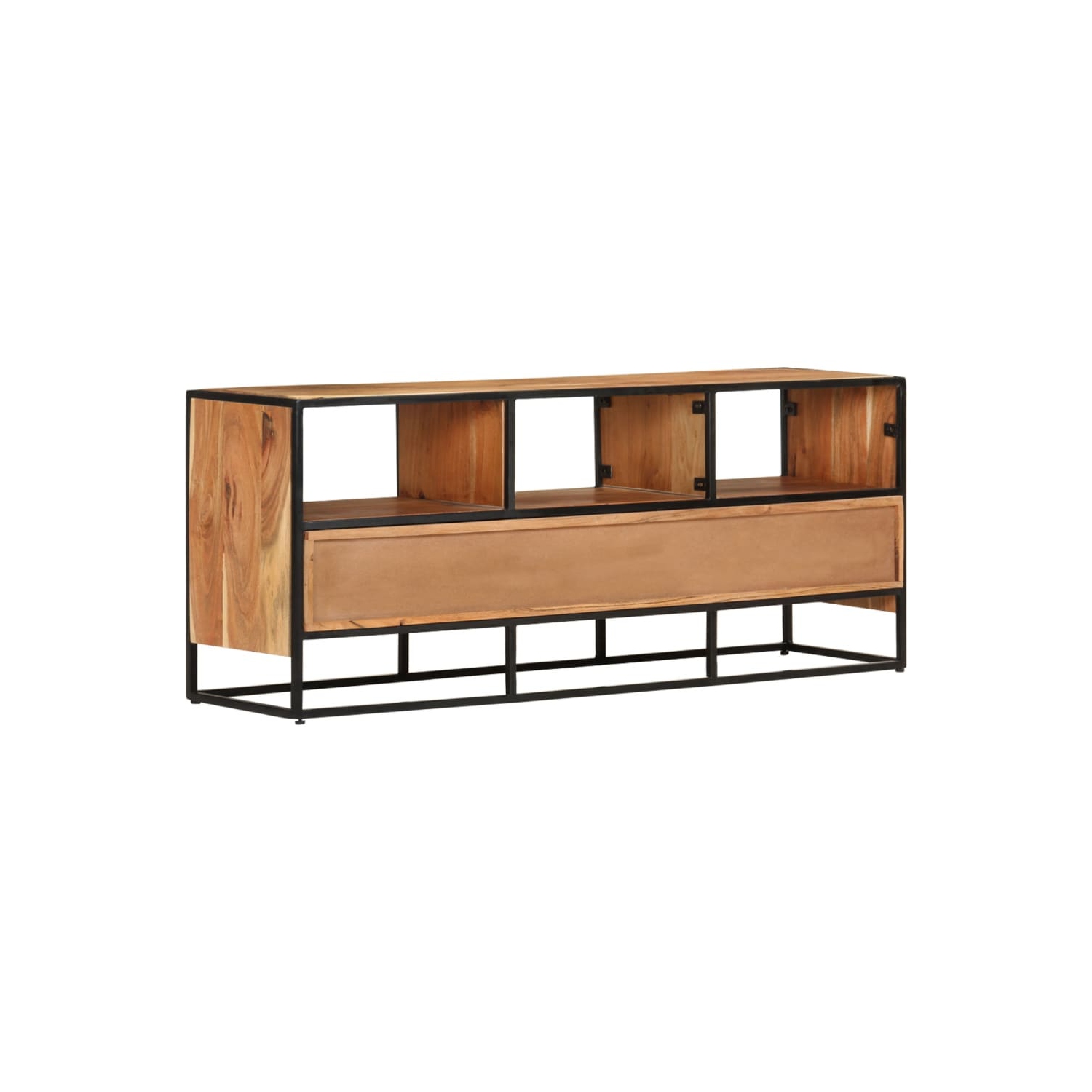 vidaXL TV Cabinet 43.3"x11.8"x17.7" Solid Acacia Wood