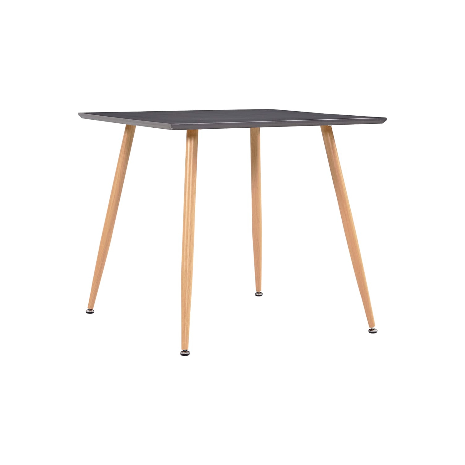 vidaXL Dining Table Gray and Oak 31.7"x31.7"x28.7" MDF