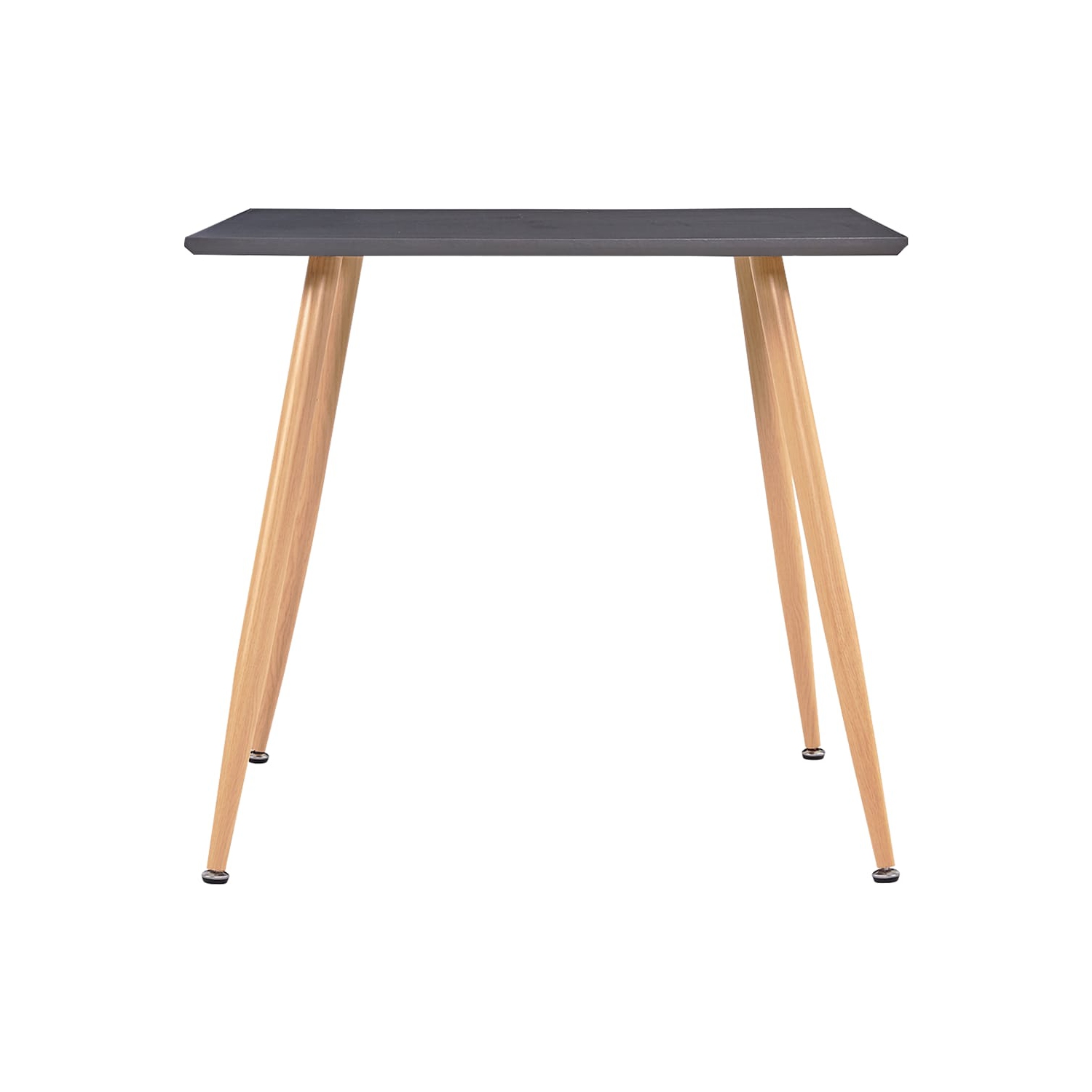 vidaXL Dining Table Gray and Oak 31.7"x31.7"x28.7" MDF
