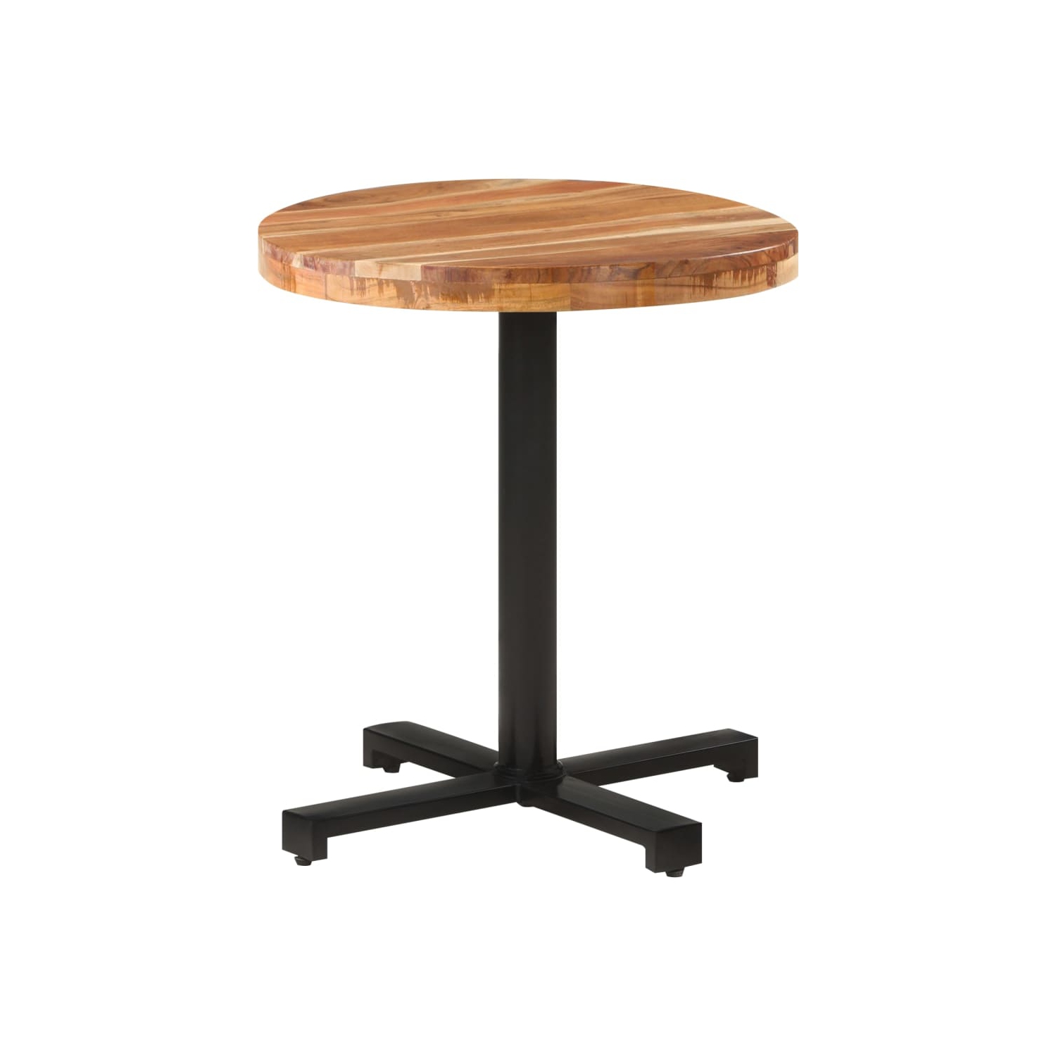 vidaXL Bistro Table Round Ø27.5"x29.5" Solid Acacia Wood