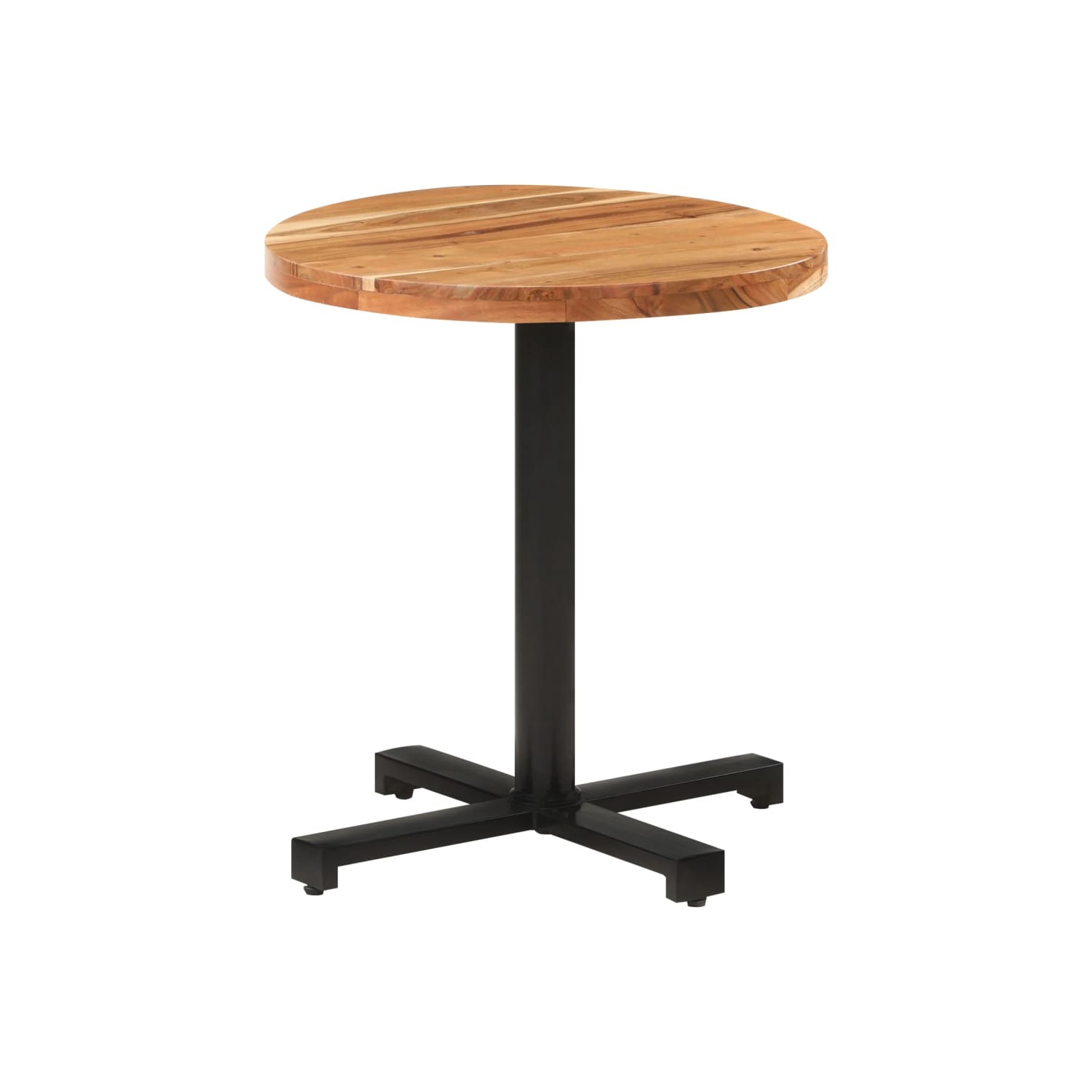 vidaXL Bistro Table Round Ø27.5"x29.5" Solid Acacia Wood