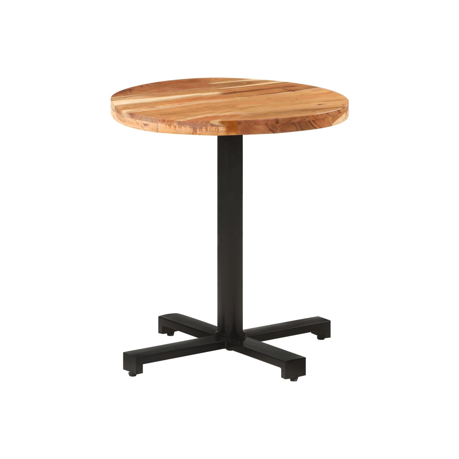 vidaXL Bistro Table Round Ø27.5"x29.5" Solid Acacia Wood