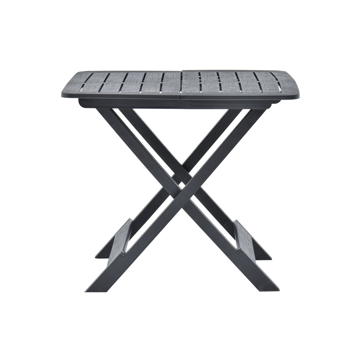 Table de jardin pliante anthracite VidaXL en plastique de 79 x 72 x 70 po