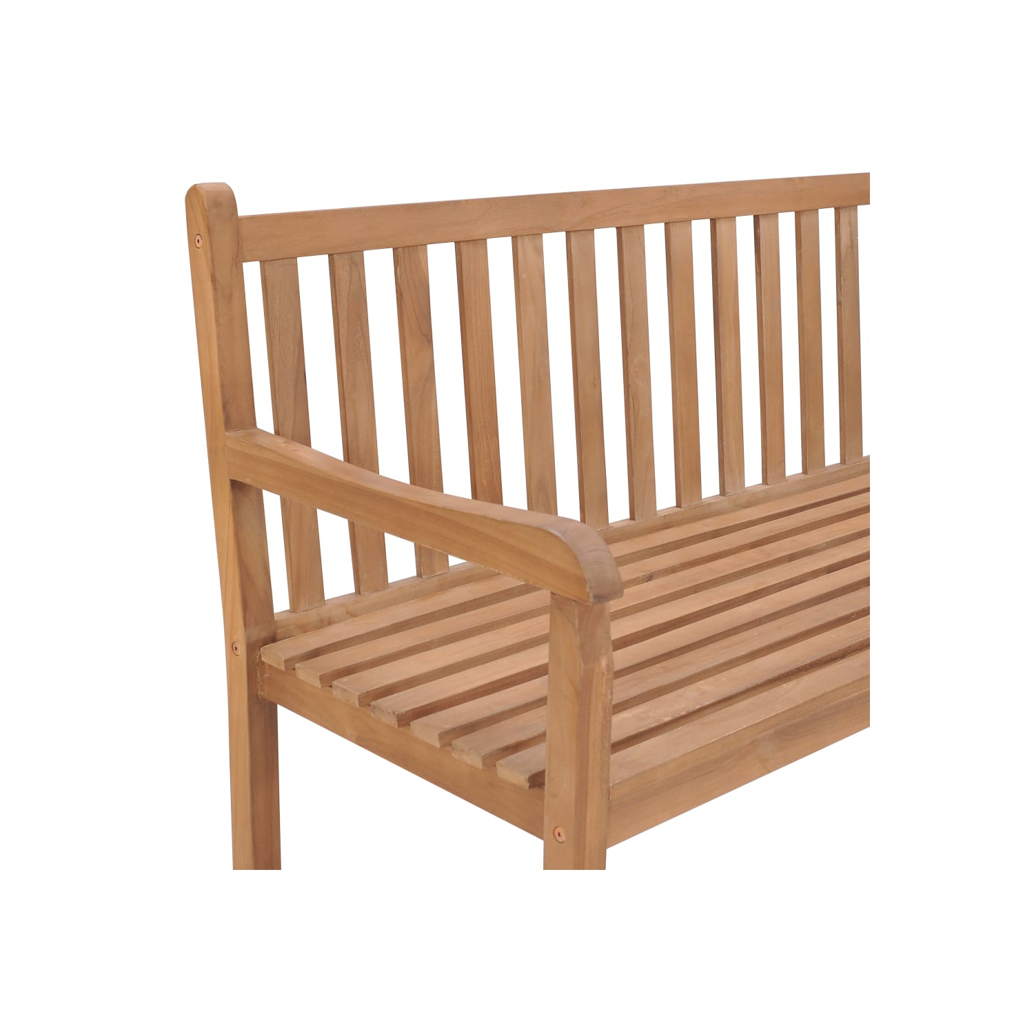 vidaXL Patio Corner Bench 72.8"x72.8"x35.4" Solid Teak Wood