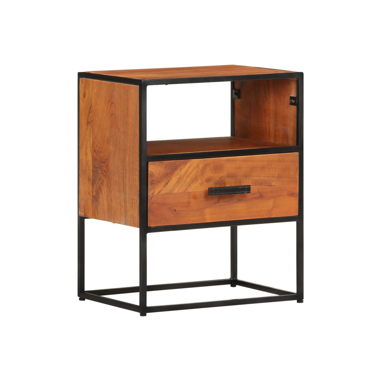 vidaXL Bed Cabinet 15.7"x11.8"x19.7" Solid Acacia Wood