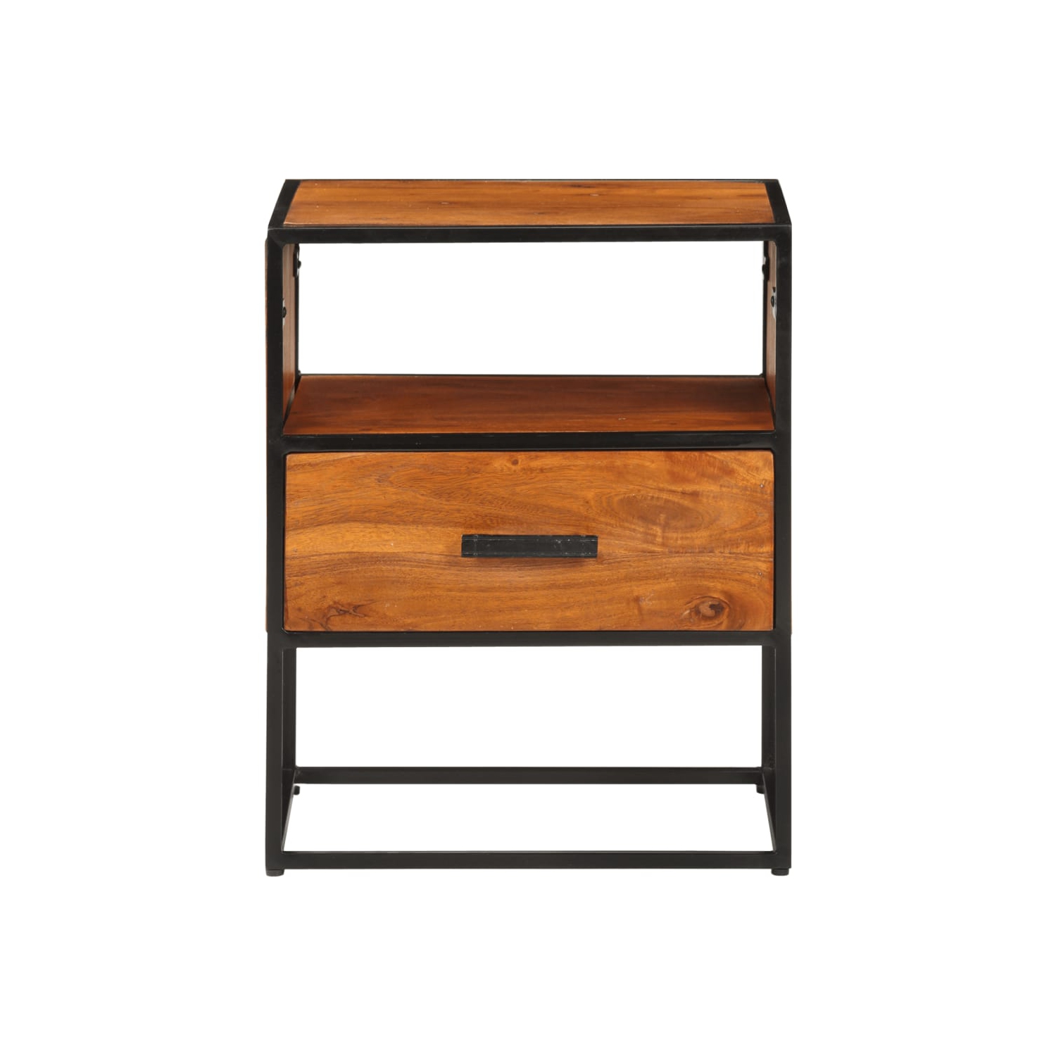 vidaXL Bed Cabinet 15.7"x11.8"x19.7" Solid Acacia Wood