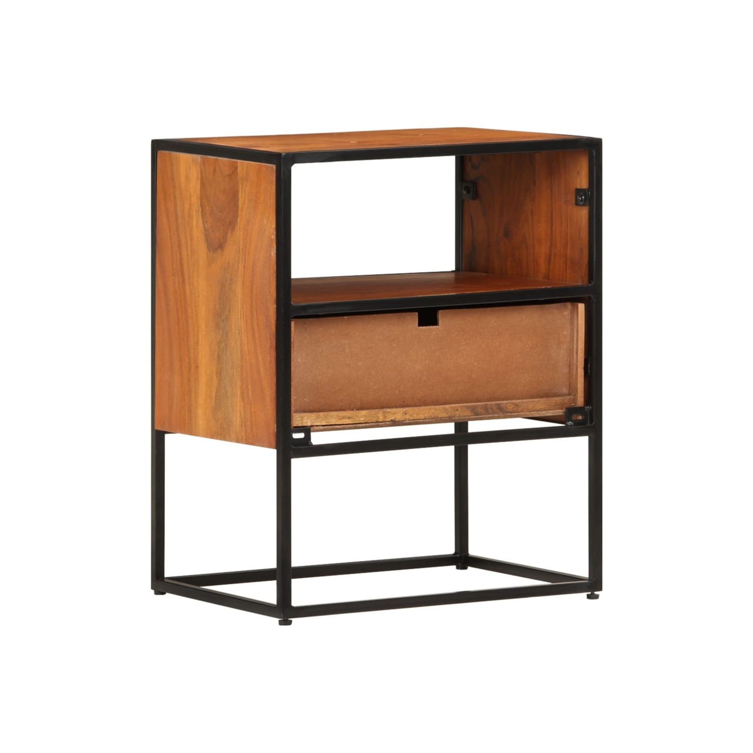 vidaXL Bed Cabinet 15.7"x11.8"x19.7" Solid Acacia Wood