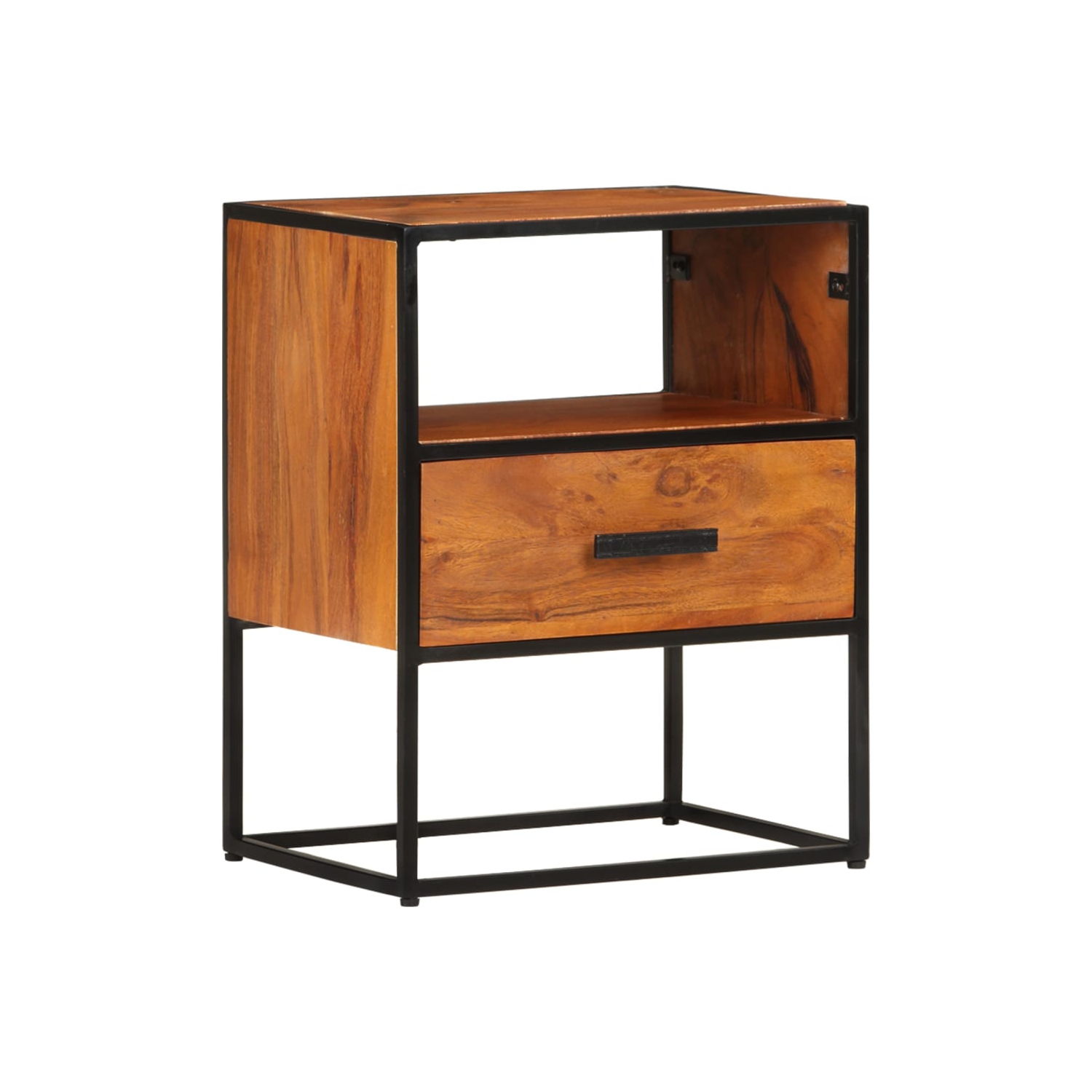 vidaXL Bed Cabinet 15.7"x11.8"x19.7" Solid Acacia Wood