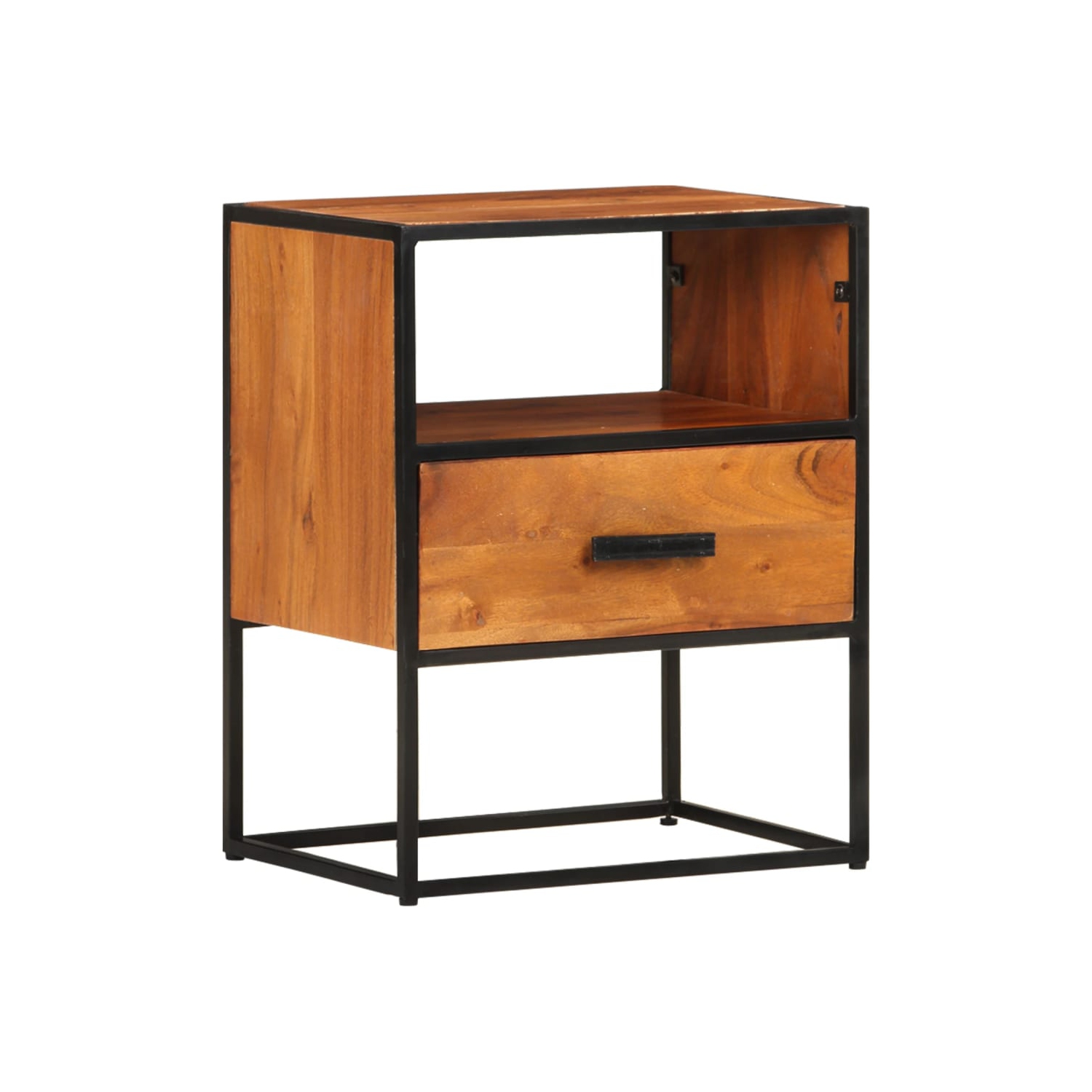 vidaXL Bed Cabinet 15.7"x11.8"x19.7" Solid Acacia Wood