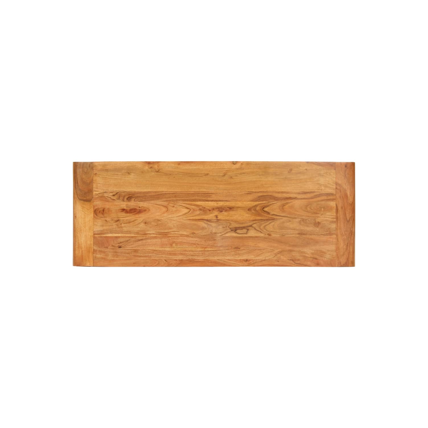 vidaXL Console Table 43.3"x15.7"x29.9" Solid Acacia Wood in Sheesham Finish