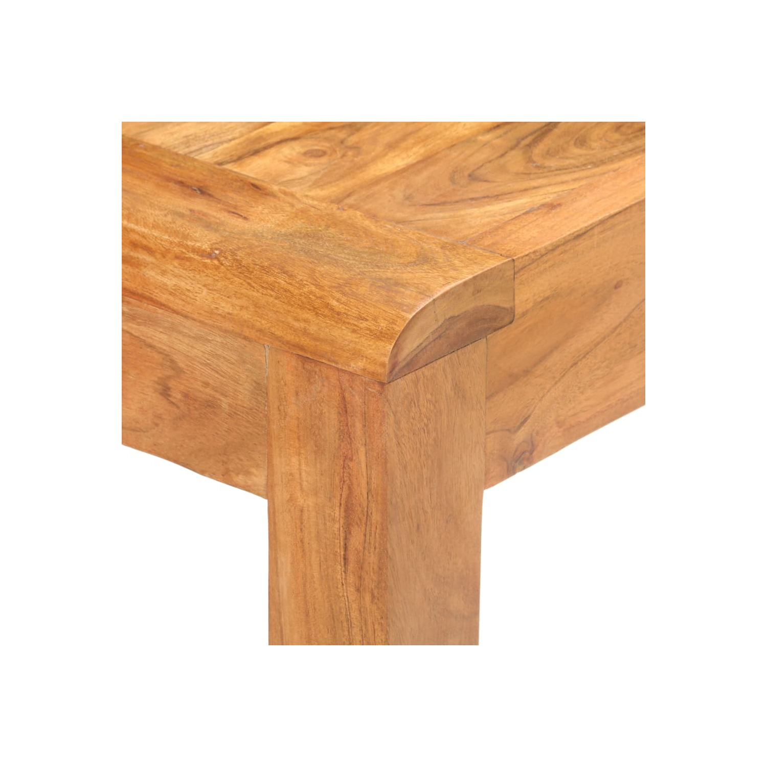 vidaXL Console Table 43.3"x15.7"x29.9" Solid Acacia Wood in Sheesham Finish