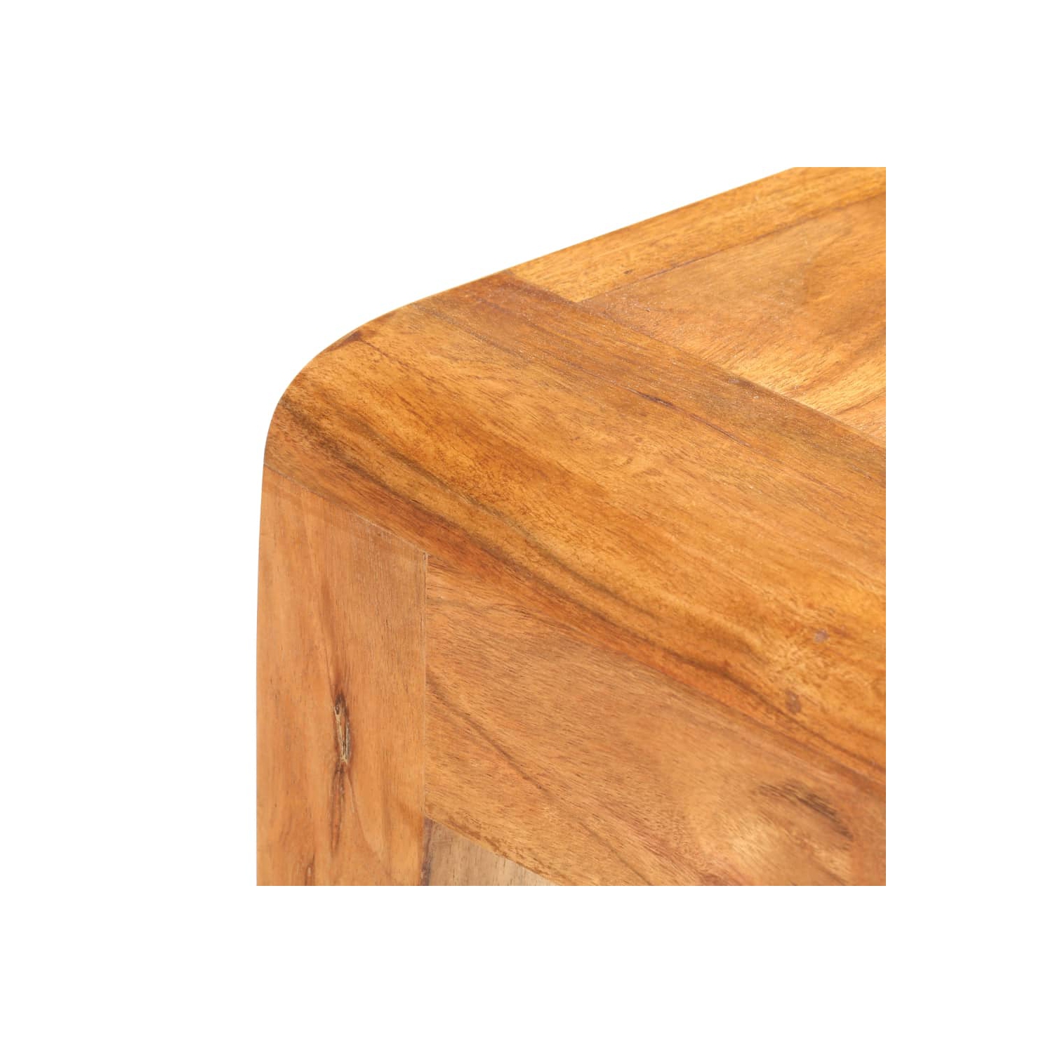 vidaXL Console Table 43.3"x15.7"x29.9" Solid Acacia Wood in Sheesham Finish