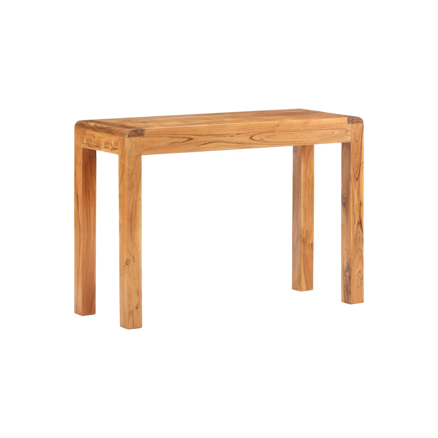 vidaXL Console Table 43.3"x15.7"x29.9" Solid Acacia Wood in Sheesham Finish