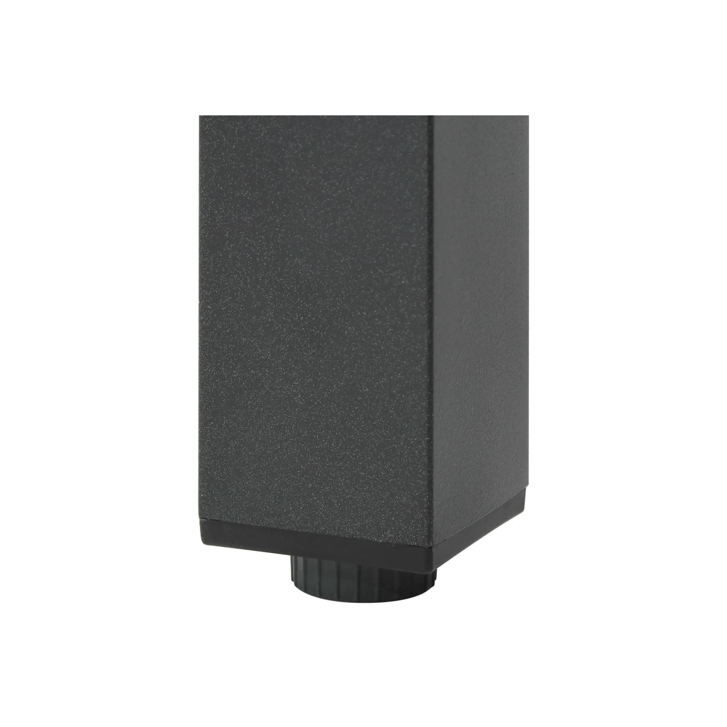 vidaXL Patio Table Black 59.1"x35.4"x29.1" Aluminium and Glass