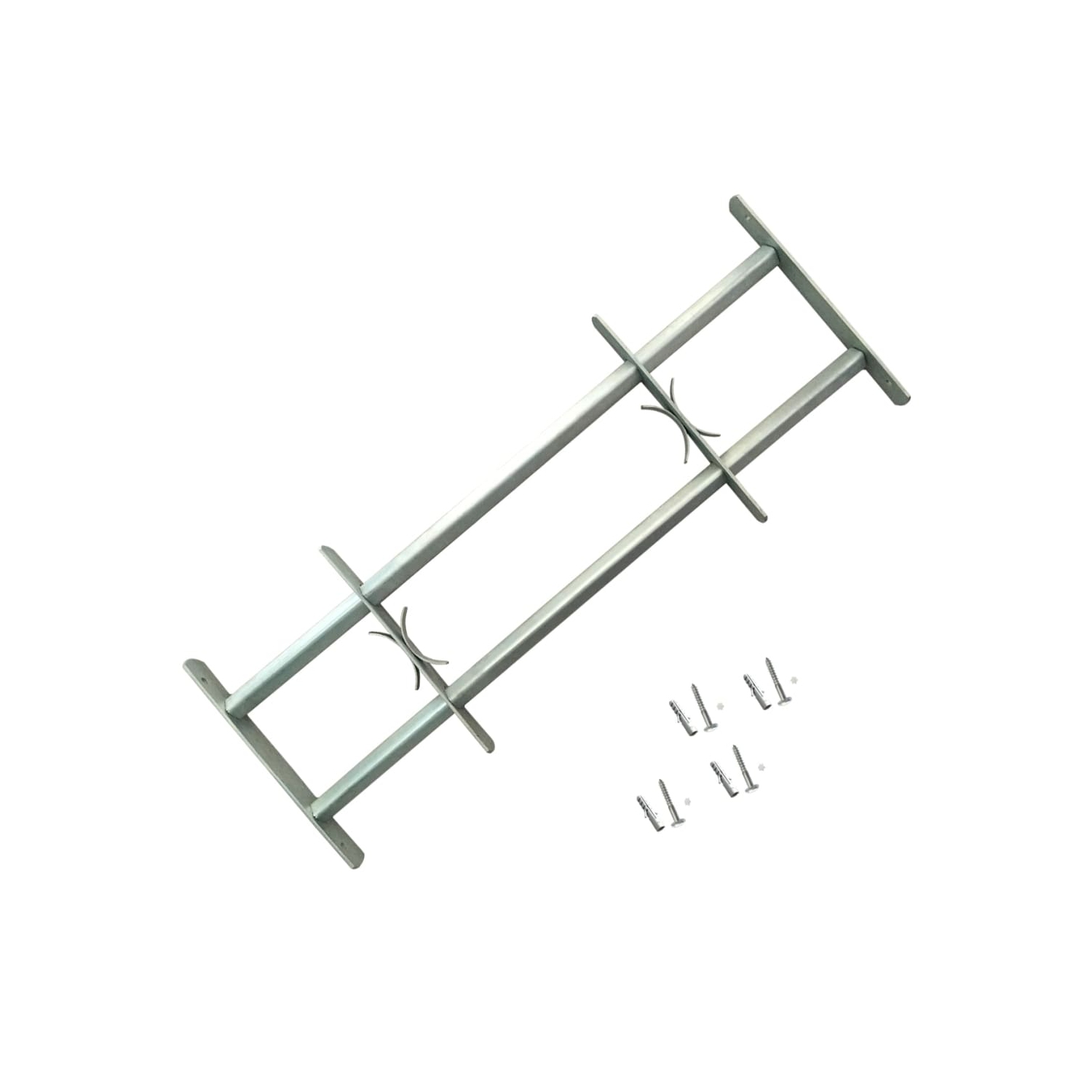 vidaXL Adjustable Security Grilles for Windows 2 pcs 39.4"-59.1"