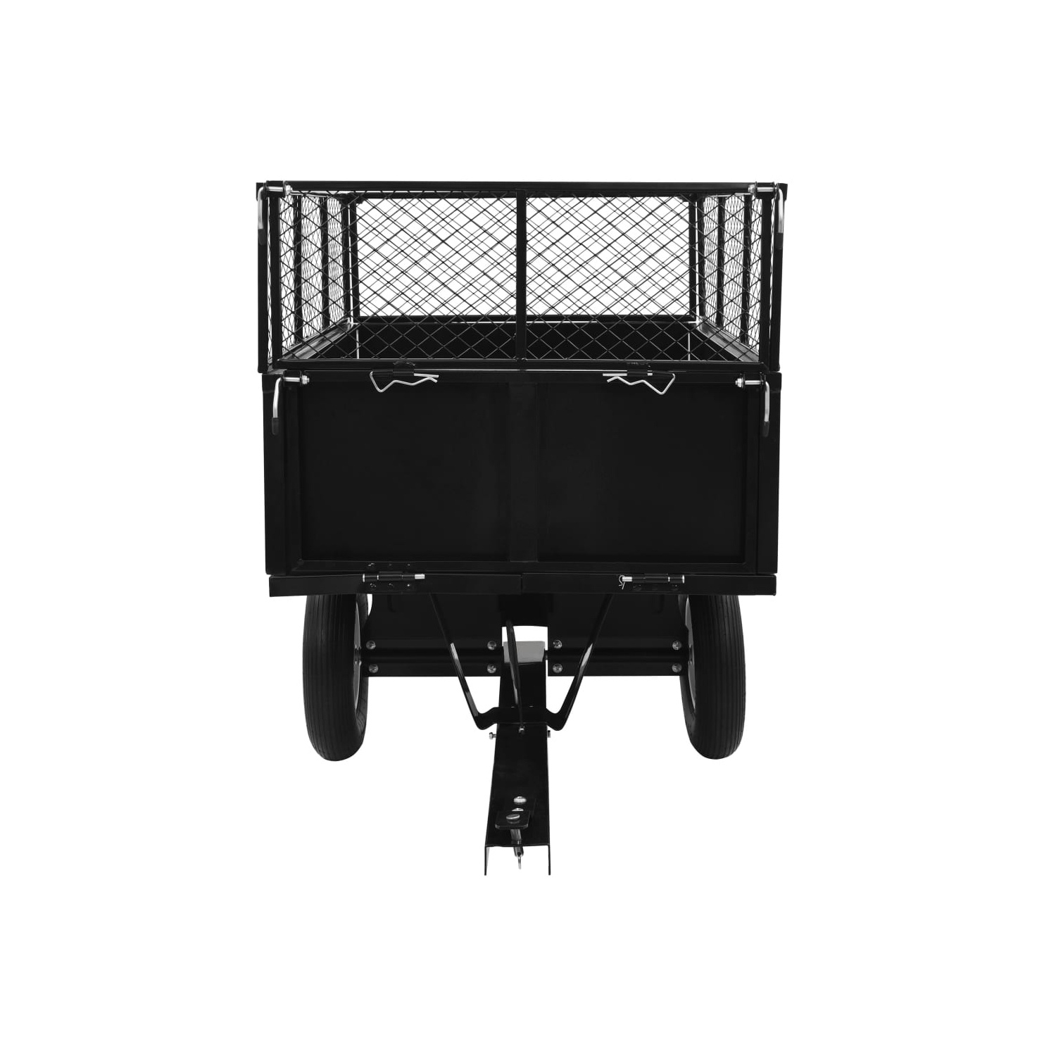 vidaXL Tipping Trailer for Lawn Mower 661.4 lb Load