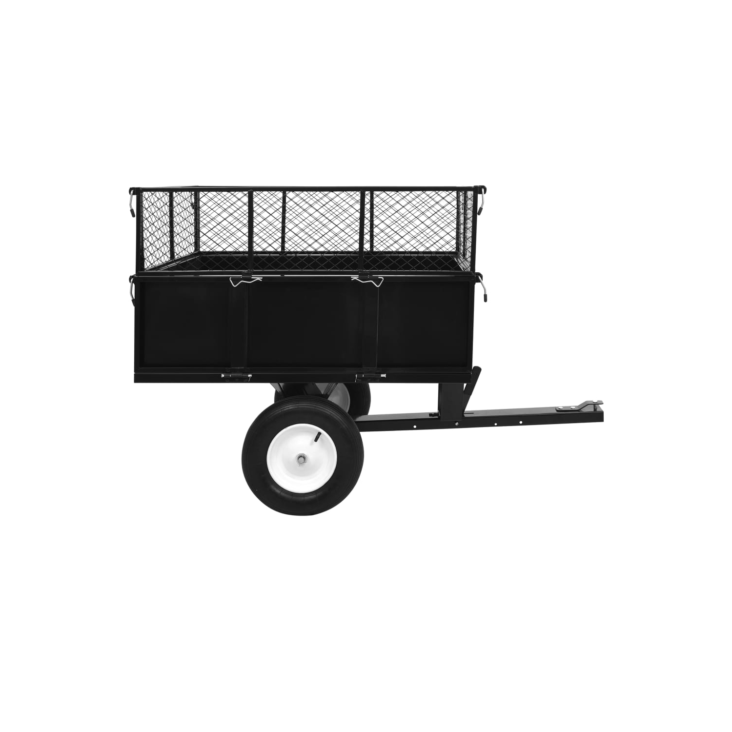 vidaXL Tipping Trailer for Lawn Mower 661.4 lb Load