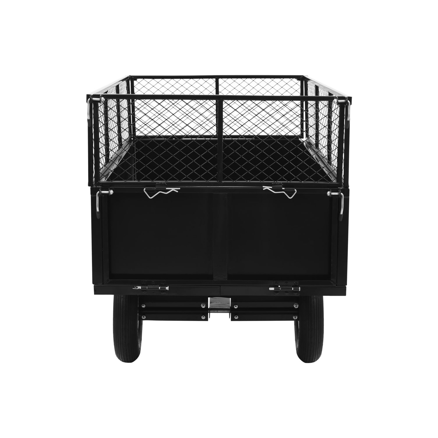 vidaXL Tipping Trailer for Lawn Mower 661.4 lb Load