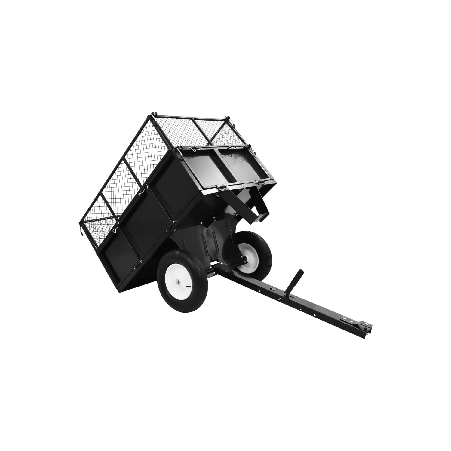 vidaXL Tipping Trailer for Lawn Mower 661.4 lb Load