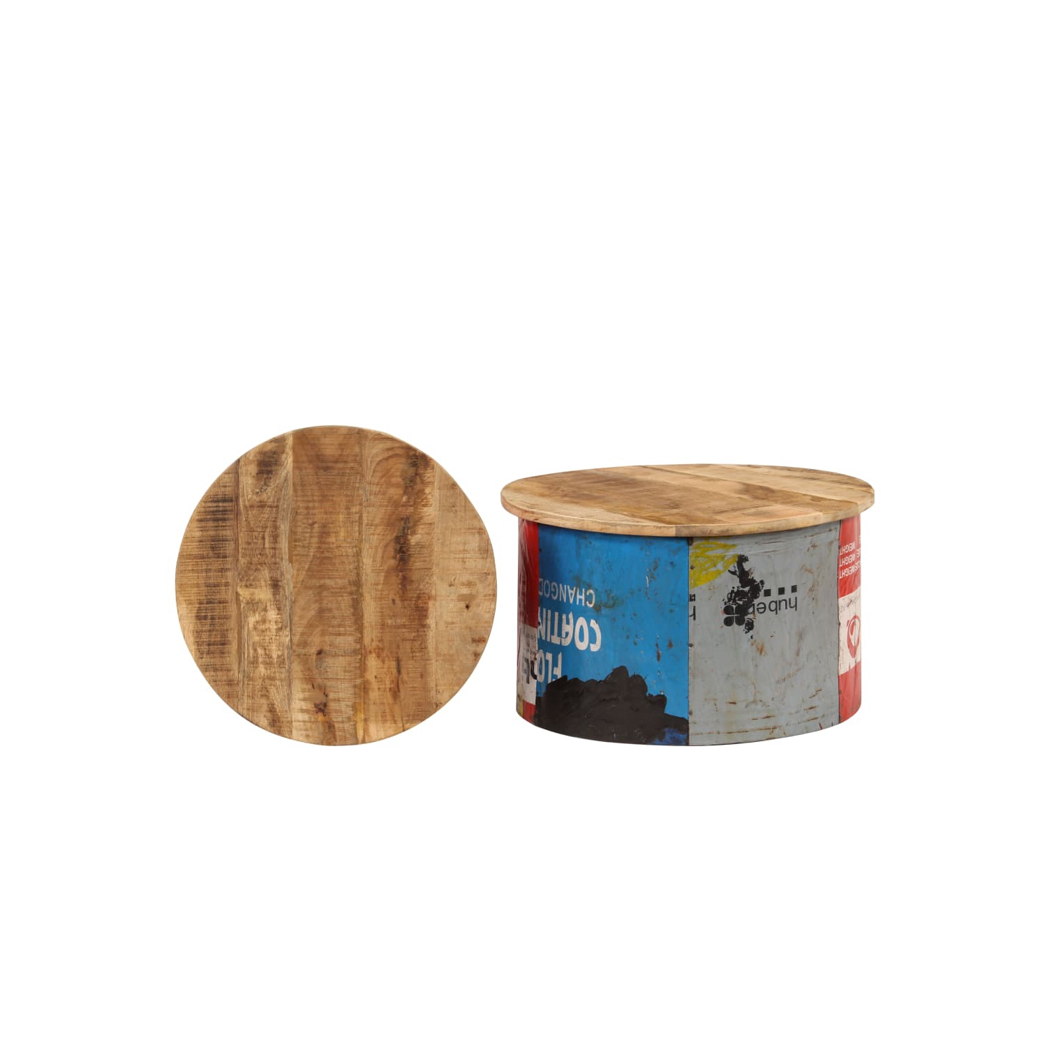 vidaXL Coffee Tables 2 pcs Solid Mango Wood