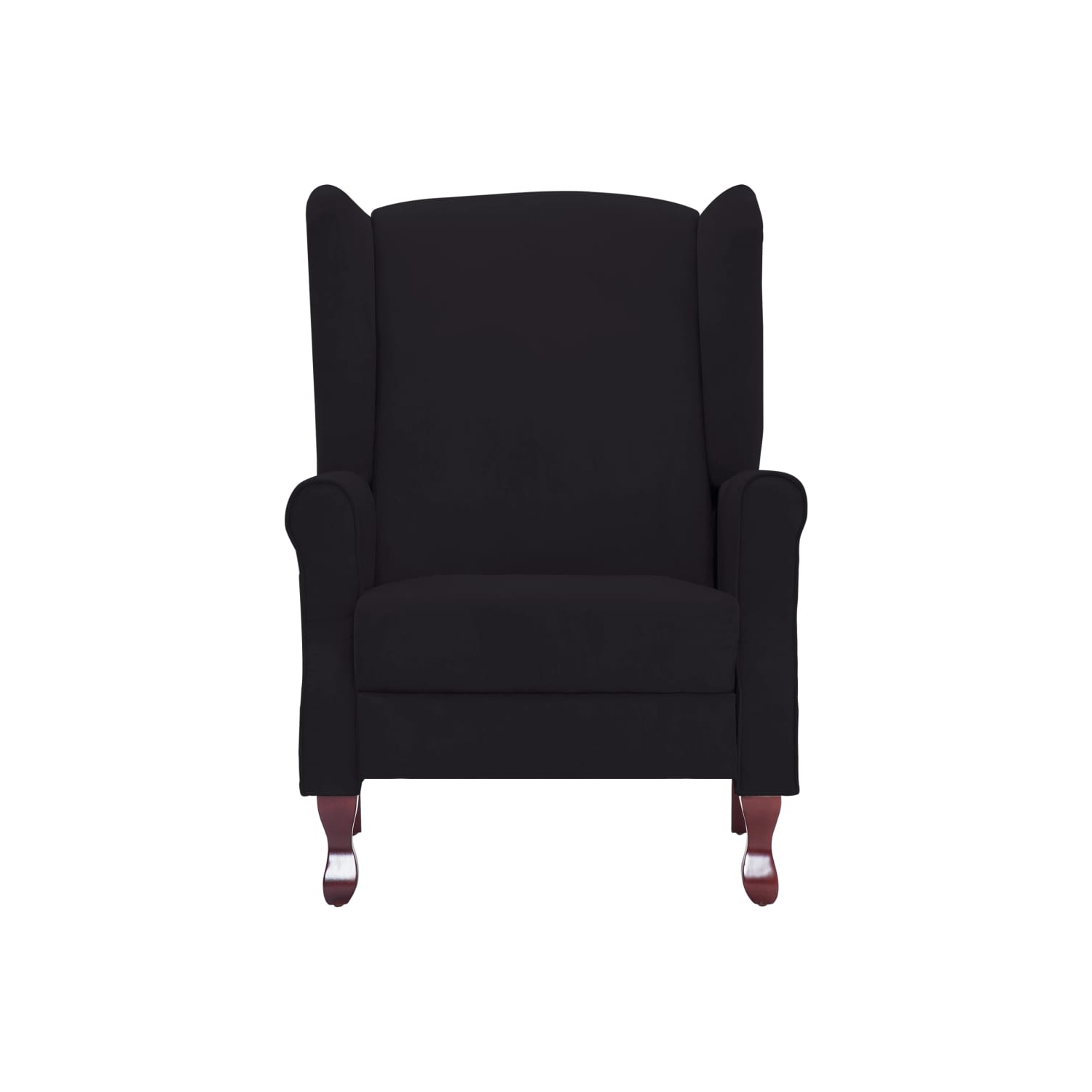Fauteuil inclinable VidaXL en tissu noir