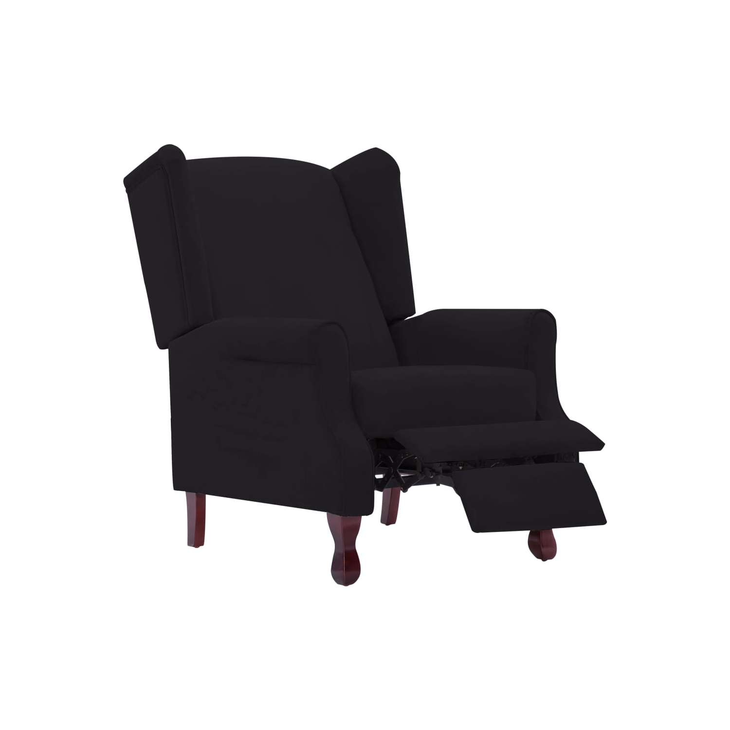 Fauteuil inclinable VidaXL en tissu noir