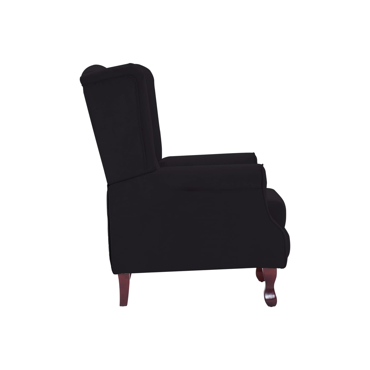 Fauteuil inclinable VidaXL en tissu noir