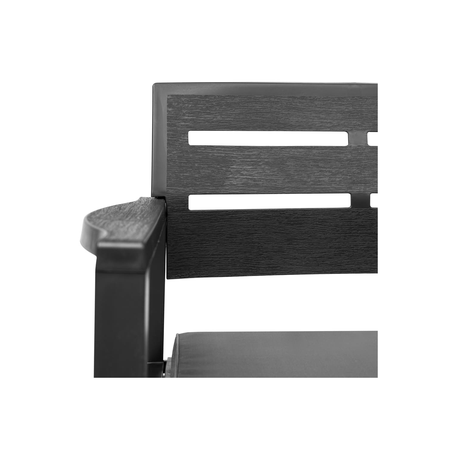 Banc de jardin à 2 sièges avec coussins de 52.4 po Anthracite