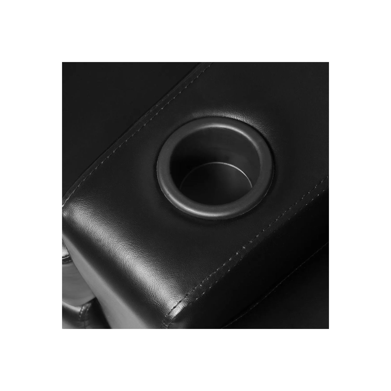 Canapé inclinable 3 places en similicuir noir de cinéma maison VividaXL