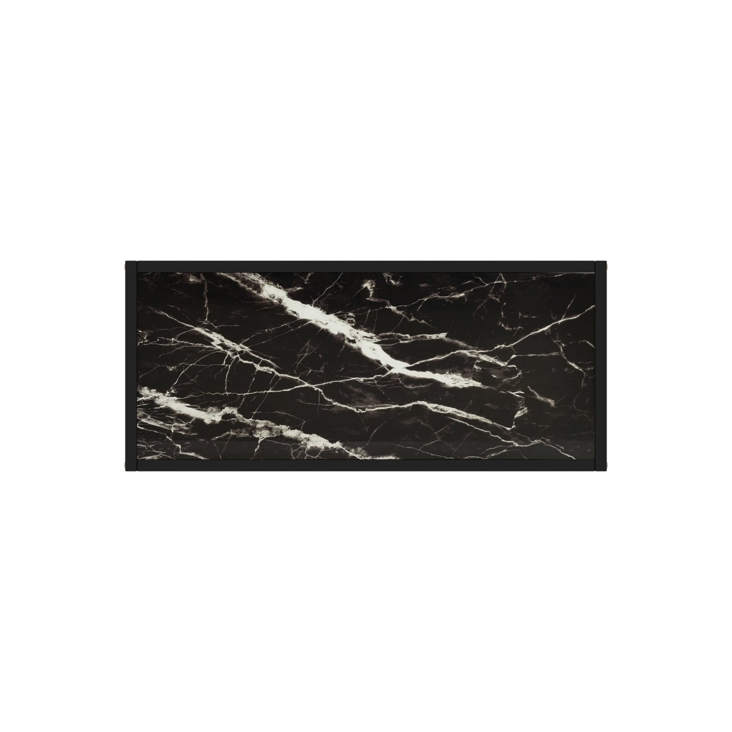 vidaXL Console Table Black 31.5"x13.8"x29.5" Tempered Glass