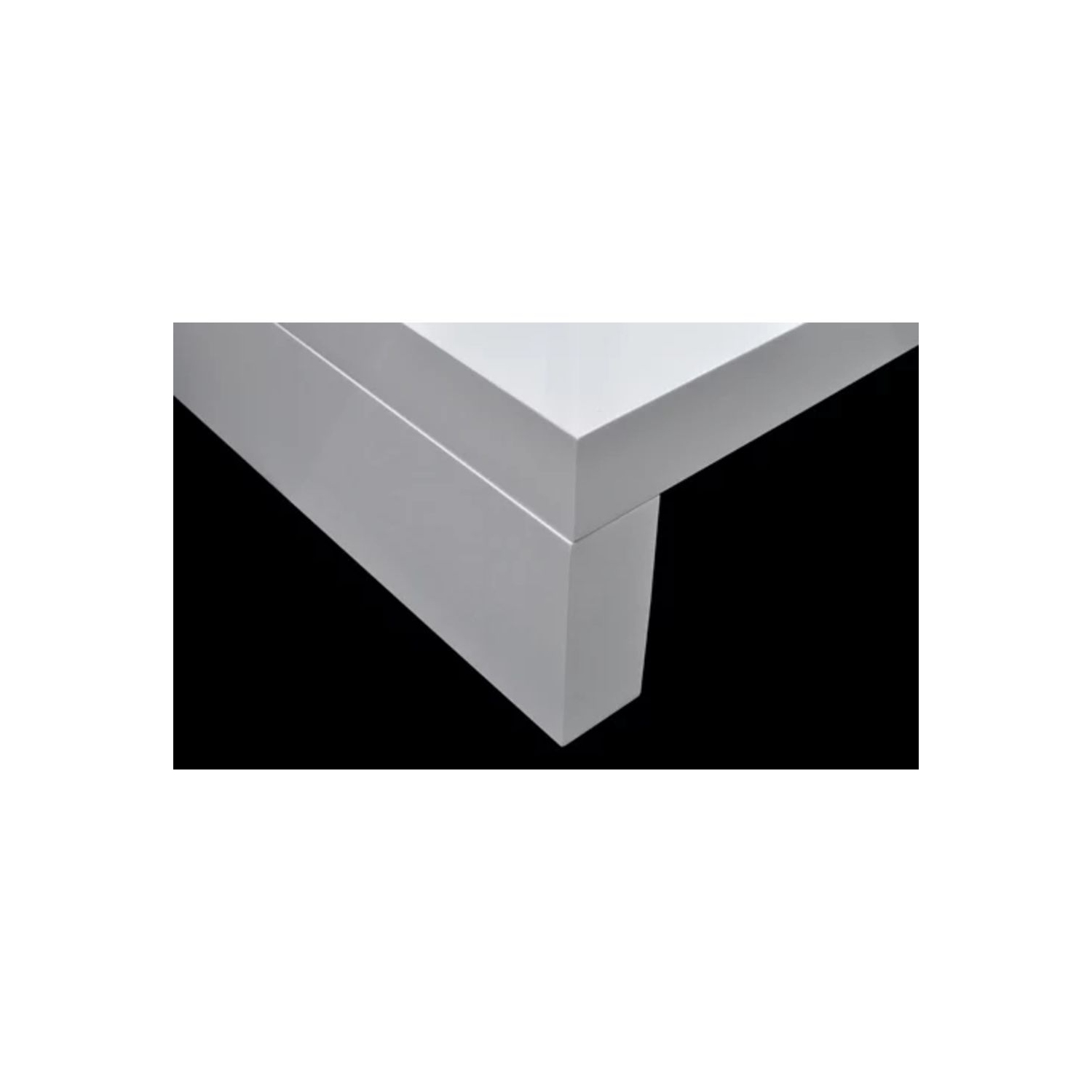 vidaXL Coffee Table with Glass Top White