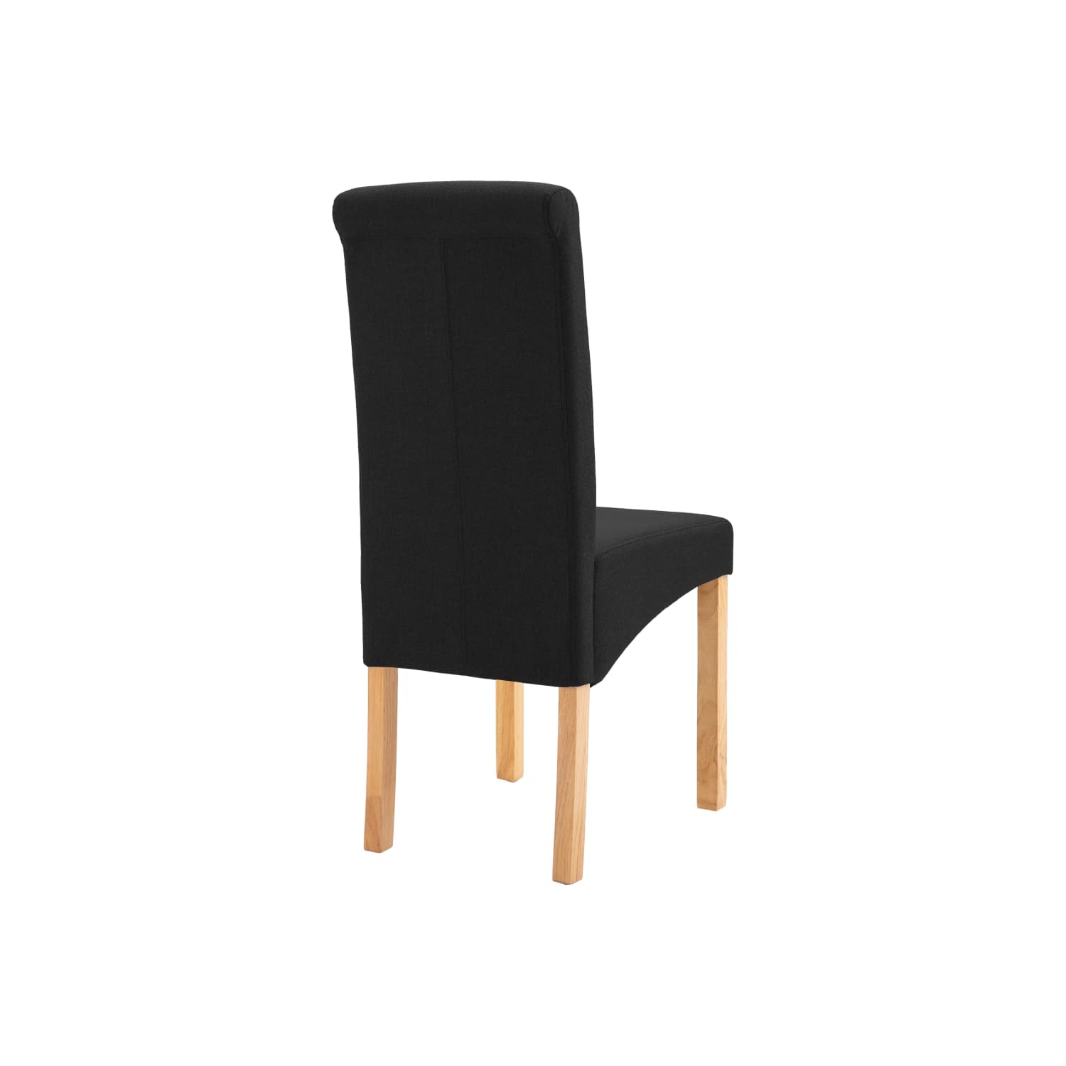 vidaXL Dining Chairs 4 pcs Black Fabric