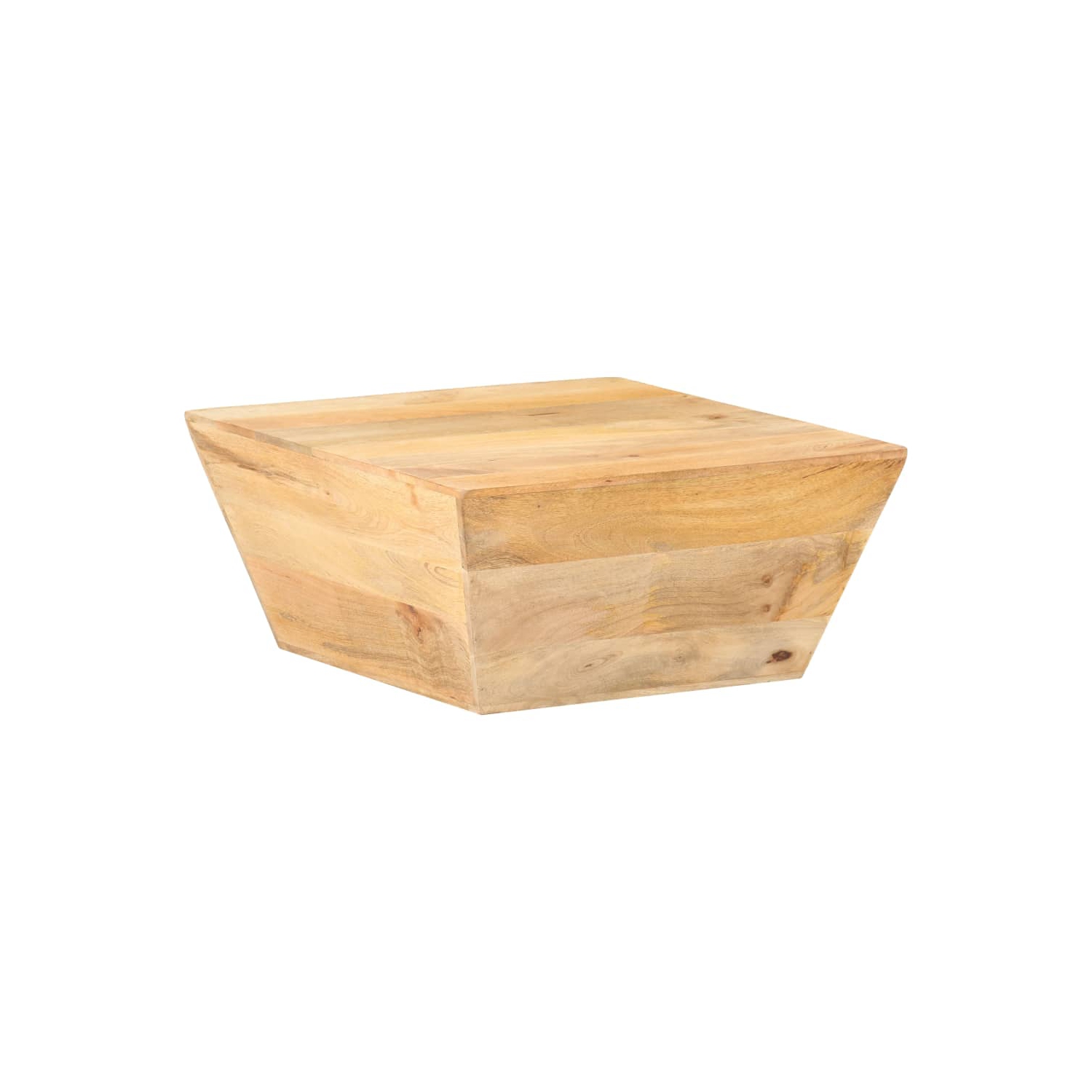 vidaXL Coffee Table V-shape 26"x26"x11.8" Solid Mango Wood