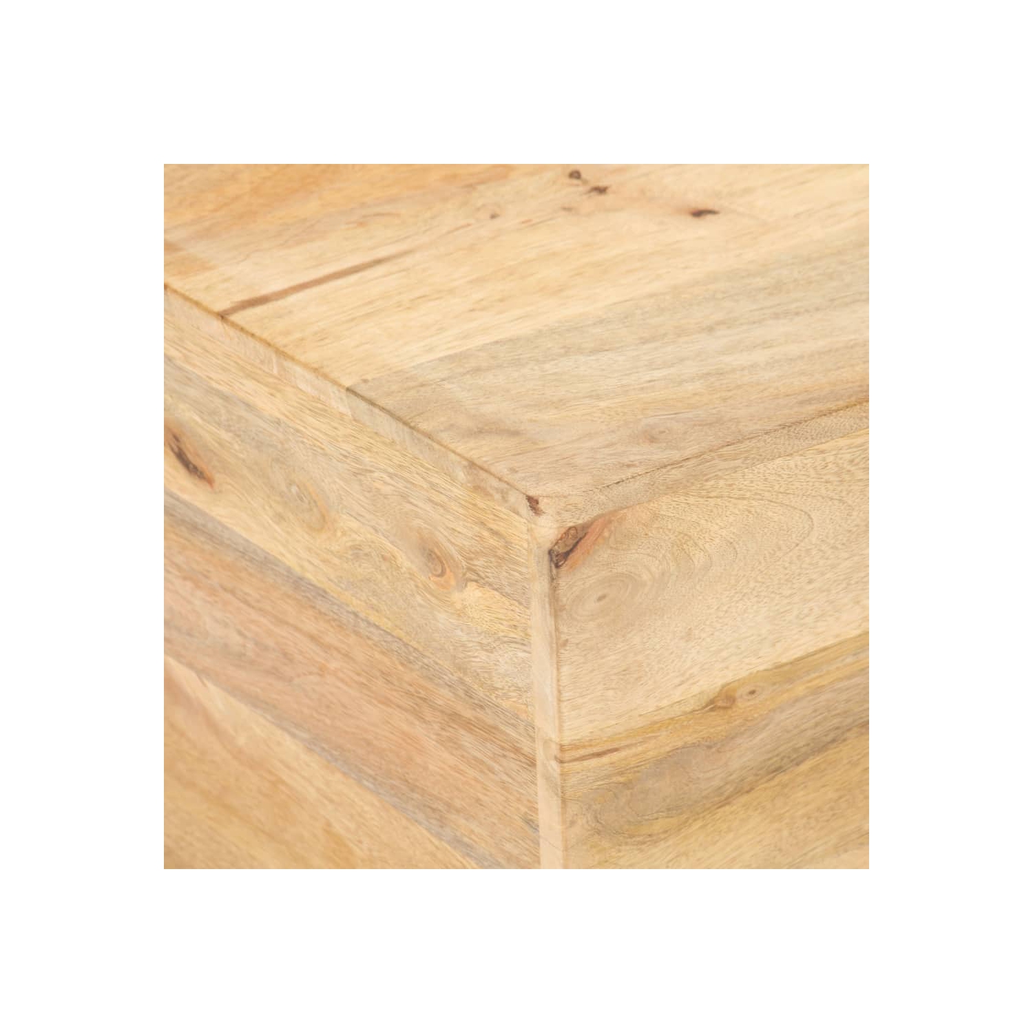 vidaXL Coffee Table V-shape 26"x26"x11.8" Solid Mango Wood