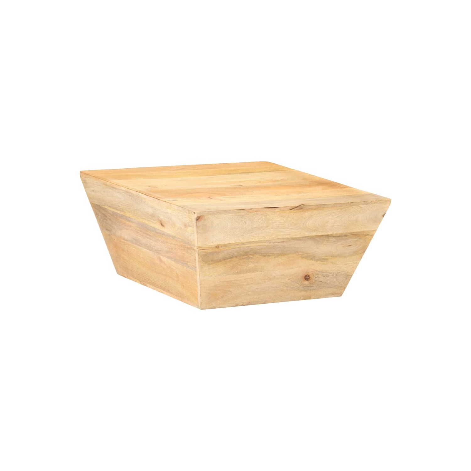 vidaXL Coffee Table V-shape 26"x26"x11.8" Solid Mango Wood