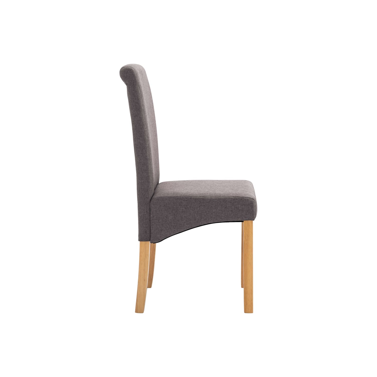 vidaXL Dining Chairs 6 pcs Taupe Fabric