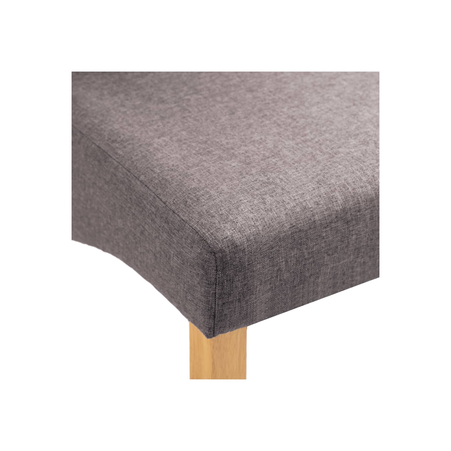 vidaXL Dining Chairs 6 pcs Taupe Fabric