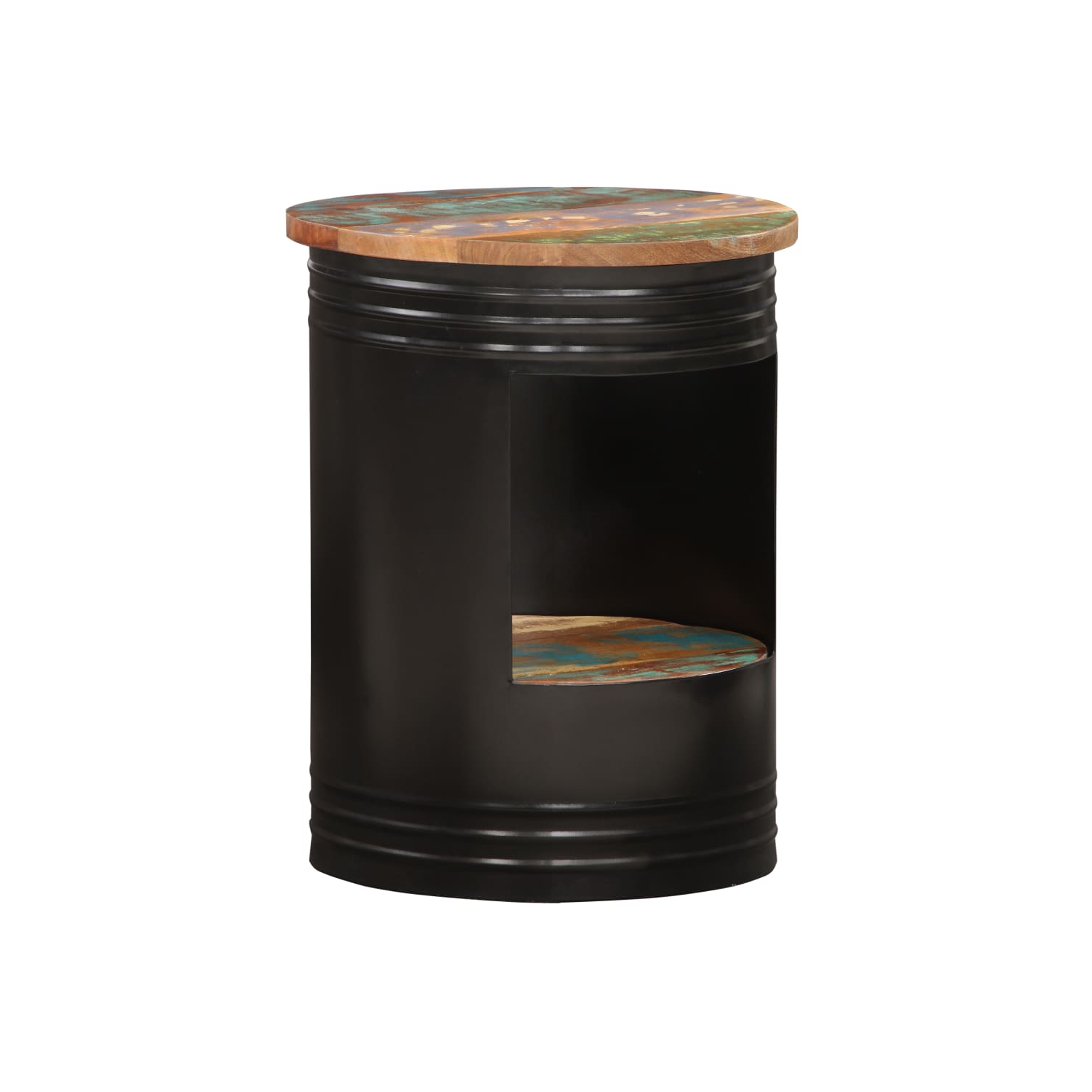 vidaXL Coffee Table 16.9"x21.7" Solid Reclaimed Wood