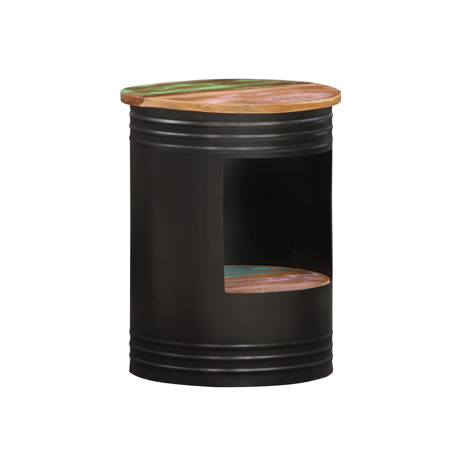 vidaXL Coffee Table 16.9"x21.7" Solid Reclaimed Wood