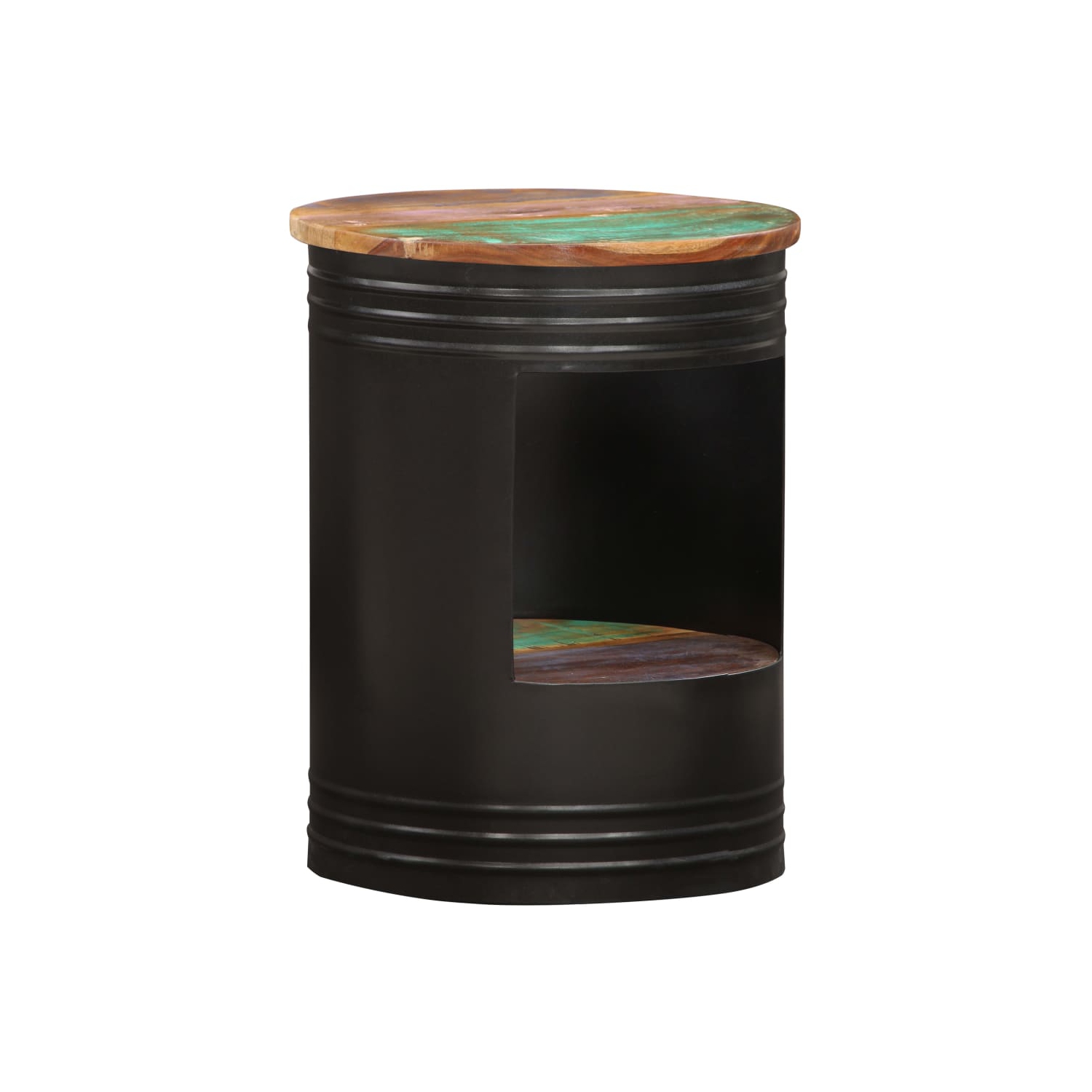 vidaXL Coffee Table 16.9"x21.7" Solid Reclaimed Wood