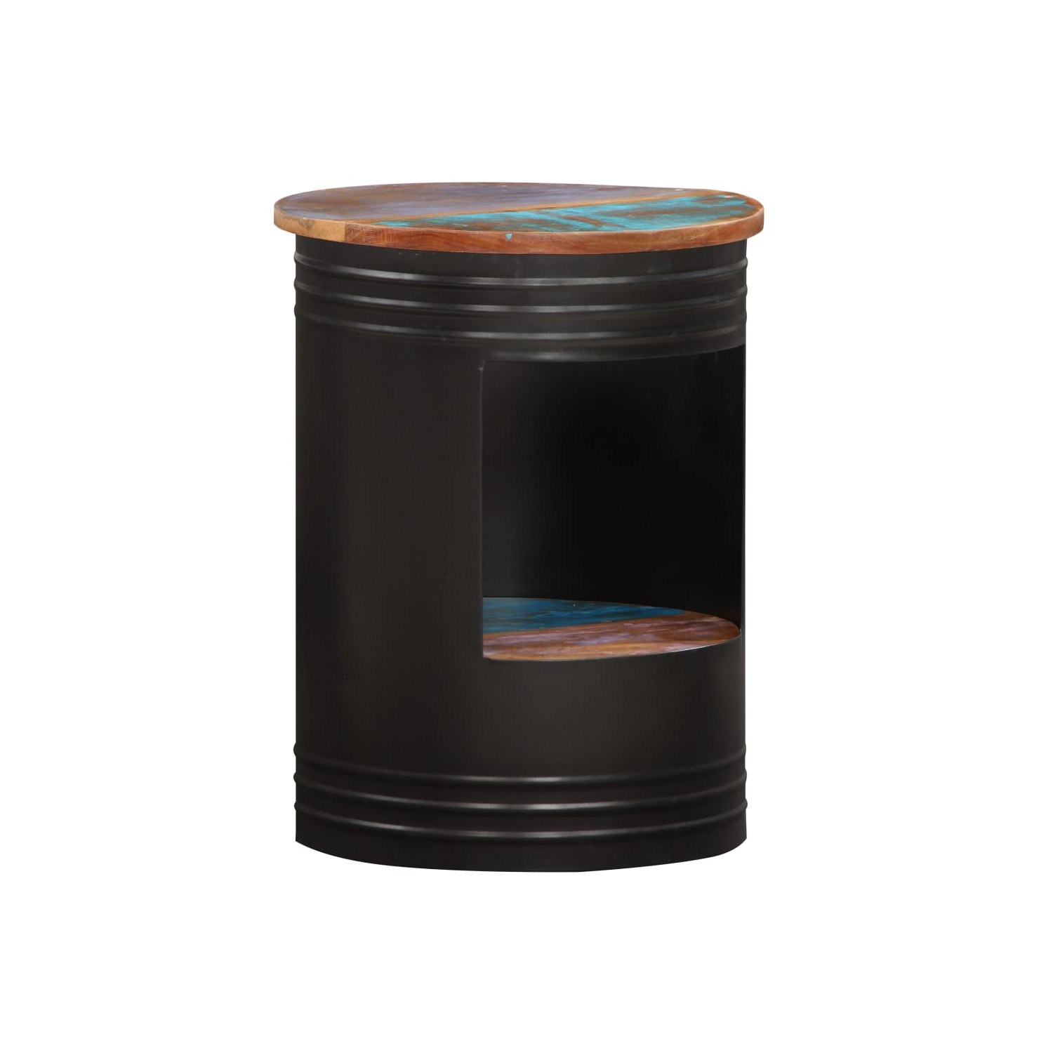 vidaXL Coffee Table 16.9"x21.7" Solid Reclaimed Wood