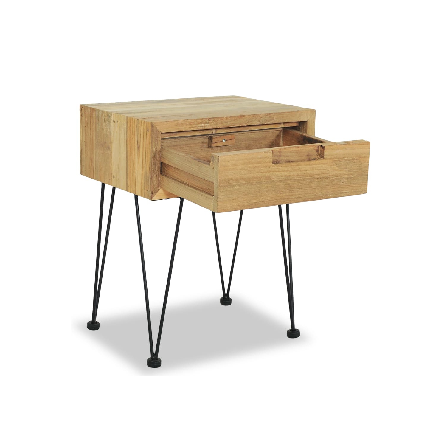 vidaXL Bedside Cabinets 2 pcs 15.7"x11.8"x19.7" Solid Teak