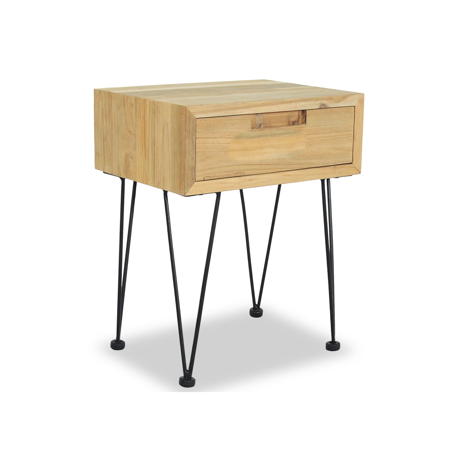 vidaXL Bedside Cabinets 2 pcs 15.7"x11.8"x19.7" Solid Teak