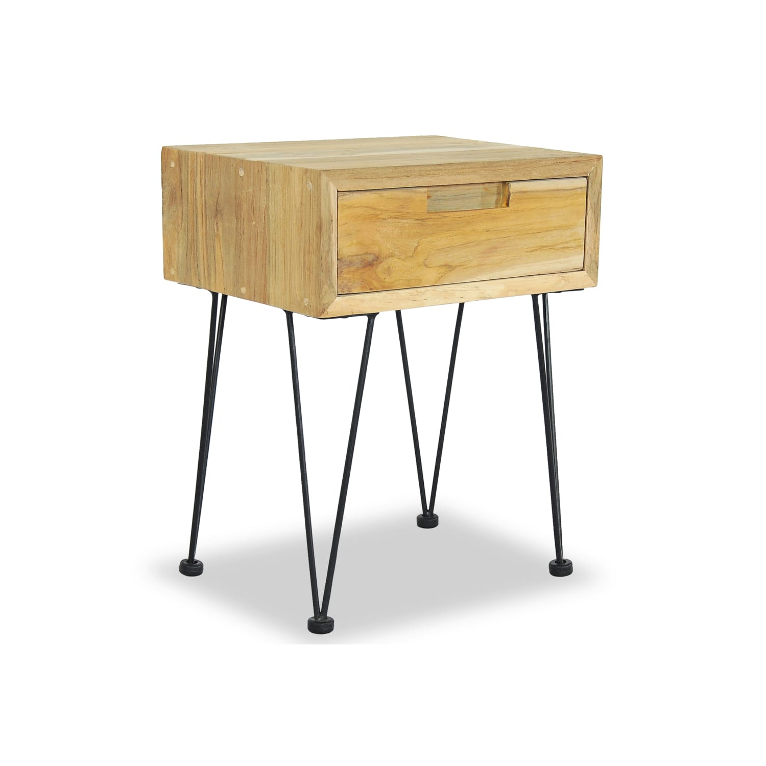 vidaXL Bedside Cabinets 2 pcs 15.7"x11.8"x19.7" Solid Teak