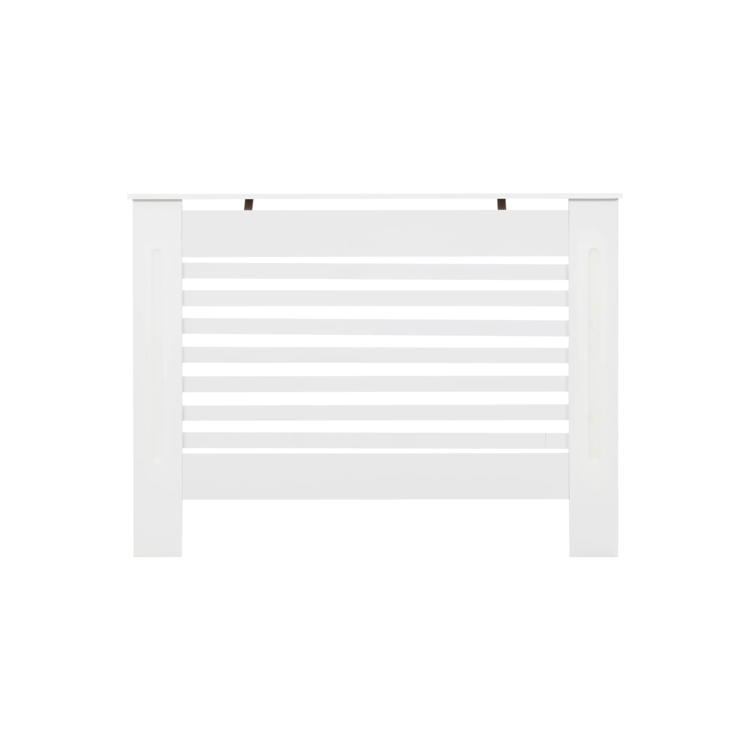 vidaXL Radiator Covers 2 pcs White 44.1"x7.5"x32.1" MDF