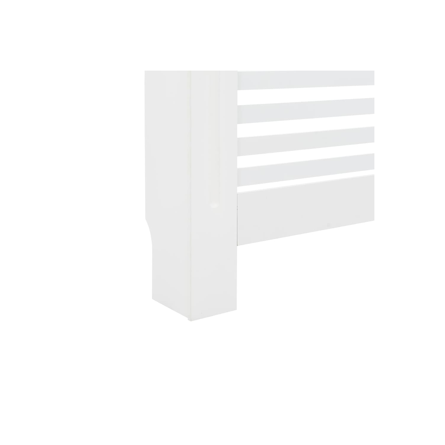 vidaXL Radiator Covers 2 pcs White 44.1"x7.5"x32.1" MDF