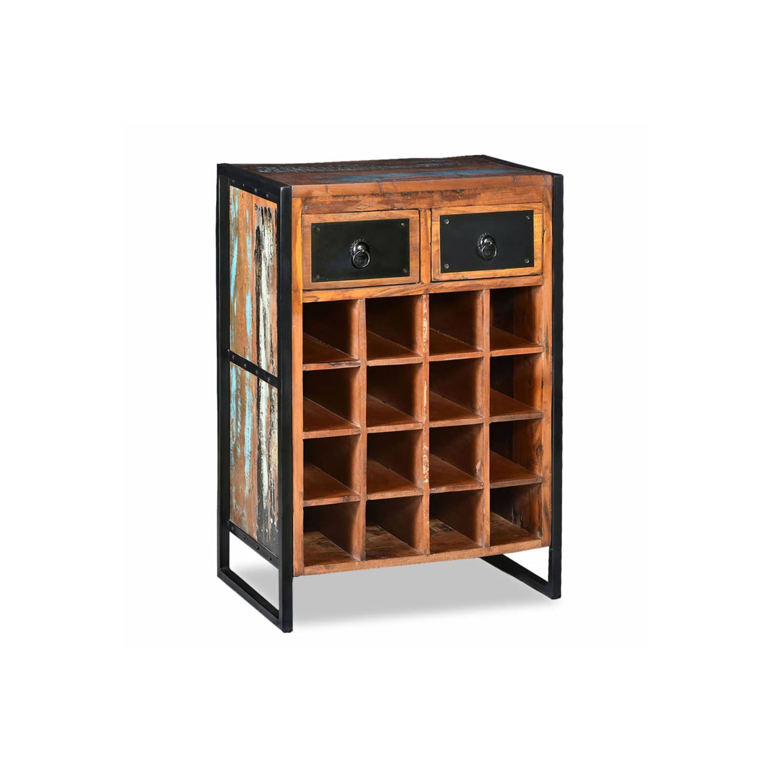 vidaXL Wine Rack for 16 Bottles Solid Reclaimed Wood