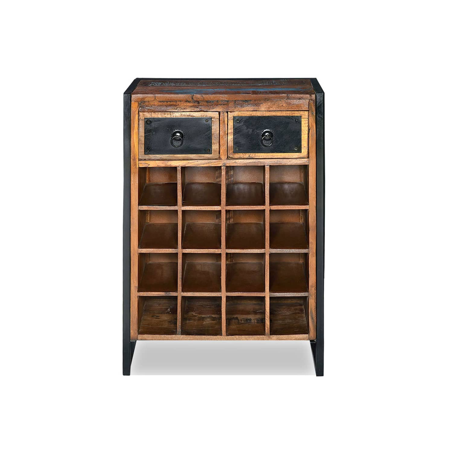 vidaXL Wine Rack for 16 Bottles Solid Reclaimed Wood